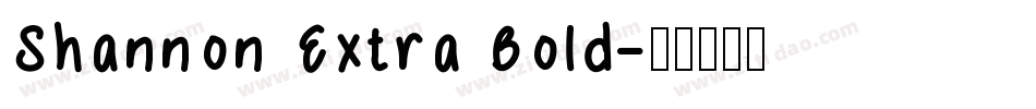 Shannon Extra Bold字体转换